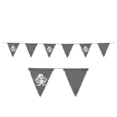 Bannière fanions en tissu - Pirate - 5" x 6'